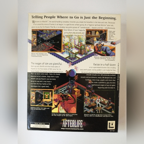 (Game Sealed!) Afterlife Big Box PC Game, CIB - Picture 13 of 13